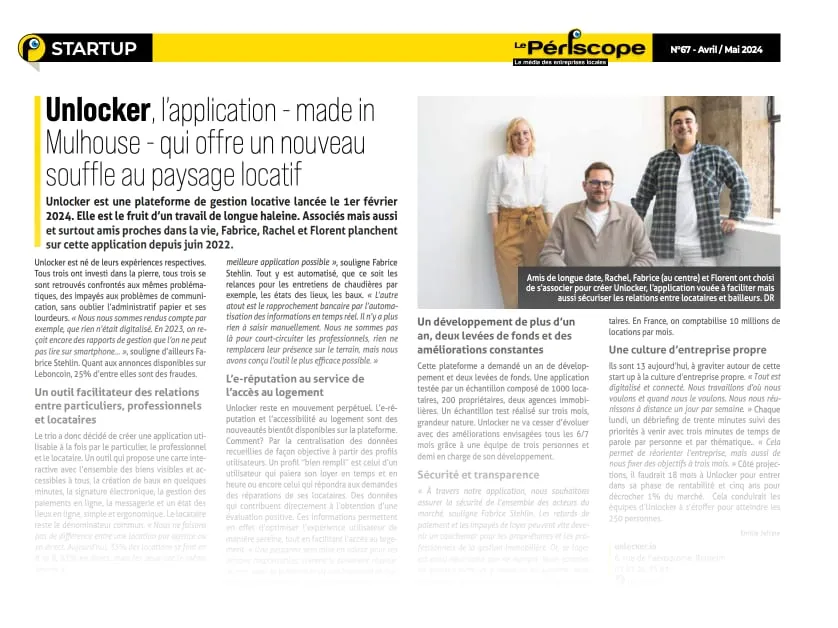 Screenshot of the Le Périscope article